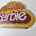 Vintage Barbie Mattel Toys Sign – Porcelain Advertisement Store Gas Pump Sign - Image 9