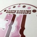 Vintage Baskin Robbins Sign – Gas Pump Advertising Sale Ice Cream Porcelain Sign - Image 12