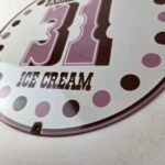 Vintage Baskin Robbins Sign – Gas Pump Advertising Sale Ice Cream Porcelain Sign - Image 14