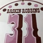 Vintage Baskin Robbins Sign – Gas Pump Advertising Sale Ice Cream Porcelain Sign - Image 3