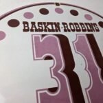 Vintage Baskin Robbins Sign – Gas Pump Advertising Sale Ice Cream Porcelain Sign - Image 5