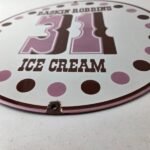 Vintage Baskin Robbins Sign – Gas Pump Advertising Sale Ice Cream Porcelain Sign - Image 10