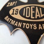 Vintage Batman Toys Sign – Batman Robin Ideal 1966 Comic Porcelain Gas Pump Sign - Image 3
