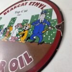 Vintage Bearcat Motor Oil Sign – Gas Service Ethyl Gasoline Porcelain Sign - Image 13