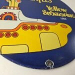 Vintage Beatles Yellow Submarine Porcelain Sign – 1969 Submarine Sign - Image 11