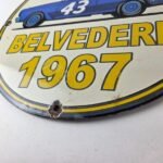 Vintage Belvedere 1967 Sign – Plymouth Automobilia Gas Pump Porcelain Sign - Image 14