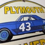 Vintage Belvedere 1967 Sign – Plymouth Automobilia Gas Pump Porcelain Sign - Image 5