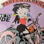 Vintage Betty Boop Harley Davidson Porcelain Sign – Motorcycle Gas Pump Sign - Image 15