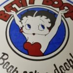 Vintage Betty Boop Sign – Old Cartoon Diner Gas Pump Porcelain Sign - Image 4