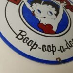 Vintage Betty Boop Sign – Old Cartoon Diner Gas Pump Porcelain Sign - Image 7