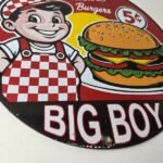 Vintage Big Boy Sign – 5 Cent Frisch's Fast Food Porcelain Gas Pump Sign - Image 11