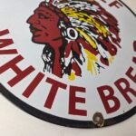 Vintage Big Chief Bread Sign – White Bread Grocery Store Gas Pump Porcelain Sign - Image 11