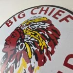 Vintage Big Chief Bread Sign – White Bread Grocery Store Gas Pump Porcelain Sign - Image 12