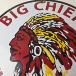 Vintage Big Chief Bread Sign – White Bread Grocery Store Gas Pump Porcelain Sign - Image 3