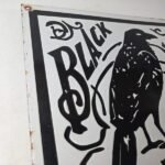 Vintage Black Raven Sign – Kelly Axe Service Station Knife Store Gas Pump Sign - Image 5