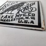 Vintage Black Raven Sign – Kelly Axe Service Station Knife Store Gas Pump Sign - Image 10