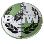Vintage BMW Sign – Porcelain Motorcycle Gas Pump Service Auto Sign - Image 2