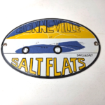 Vintage Bonneville Salt Flats Racing Sign – Mod Rod Auto Gas Pump Porcelain Sign - Image 15