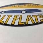 Vintage Bonneville Salt Flats Racing Sign – Mod Rod Auto Gas Pump Porcelain Sign - Image 10