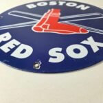 Vintage Boston Red Sox Sign – MLB Baseball Stadium Porcelain Gas Sign - Image 10