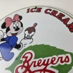Vintage Breyers Ice Cream Porcelain Sign – Minnie Gas Pump Advertising Sign - Image 12