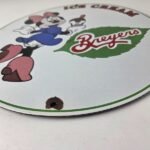 Vintage Breyers Ice Cream Porcelain Sign – Minnie Gas Pump Advertising Sign - Image 10