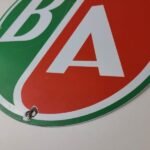 Vintage British Airways Sign – Aviation Hangar Gas Pump Airline Porcelain Sign - Image 4