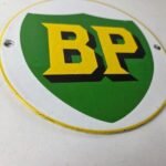 Vintage British Petro Gasoline Sign – Door Advertising Gas Pump Porcelain Sign - Image 11