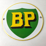 Vintage British Petro Gasoline Sign – Door Advertising Gas Pump Porcelain Sign - Image 15