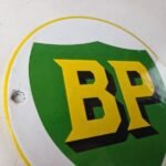 Vintage British Petro Gasoline Sign – Door Advertising Gas Pump Porcelain Sign - Image 5