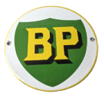 Vintage British Petro Gasoline Sign – Door Advertising Gas Pump Porcelain Sign - Image 2