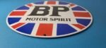 Vintage British Petroleum Sign – UK BP Motor Spirit Gas Pump Porcelain Sign - Image 11