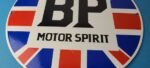 Vintage British Petroleum Sign – UK BP Motor Spirit Gas Pump Porcelain Sign - Image 12