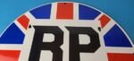 Vintage British Petroleum Sign – UK BP Motor Spirit Gas Pump Porcelain Sign - Image 13