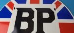 Vintage British Petroleum Sign – UK BP Motor Spirit Gas Pump Porcelain Sign - Image 3