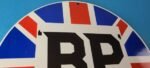 Vintage British Petroleum Sign – UK BP Motor Spirit Gas Pump Porcelain Sign - Image 5