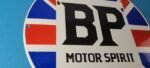 Vintage British Petroleum Sign – UK BP Motor Spirit Gas Pump Porcelain Sign - Image 6