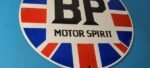 Vintage British Petroleum Sign – UK BP Motor Spirit Gas Pump Porcelain Sign - Image 7