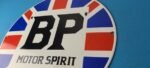 Vintage British Petroleum Sign – UK BP Motor Spirit Gas Pump Porcelain Sign - Image 9
