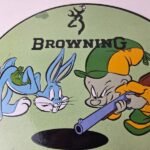 Vintage Browning Firearms Porcelain Sign – Rifles Shotguns Ammo Gas Ad Pump Sign - Image 3