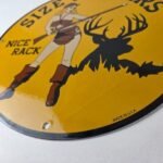Vintage Browning Rifles Sign – Size Matters Deer Hunting Guns Porcelain Gas Sign - Image 14