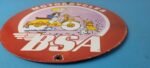Vintage BSA Motorcycle Sign – Motor Bike Cartoon Gas Pump Service Porcelain Sign - Image 11