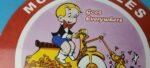 Vintage BSA Motorcycle Sign – Motor Bike Cartoon Gas Pump Service Porcelain Sign - Image 3