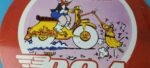 Vintage BSA Motorcycle Sign – Motor Bike Cartoon Gas Pump Service Porcelain Sign - Image 4
