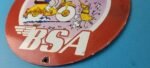 Vintage BSA Motorcycle Sign – Motor Bike Cartoon Gas Pump Service Porcelain Sign - Image 10