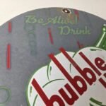 Vintage Bubble Up Porcelain – Gas Pump Plate Soda Bottles Cola Sign - Image 5
