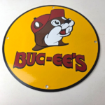 Vintage Buc-ee's Sign – Bucee Beaver Gas Service Station Pump Porcelain Sign - Image 15