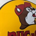 Vintage Buc-ee's Sign – Bucee Beaver Gas Service Station Pump Porcelain Sign - Image 5