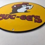 Vintage Buc-ee's Sign – Bucee Beaver Gas Service Station Pump Porcelain Sign - Image 10