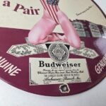 Vintage Budweiser Sign – Adult Beverage Gas Service Station Porcelain Sign - Image 11